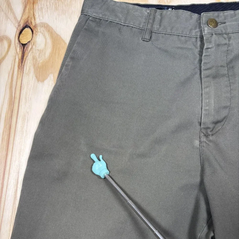 Volcom Shorts Mens 33in Green Frickin Chino Flat Front Casual Corpo Class